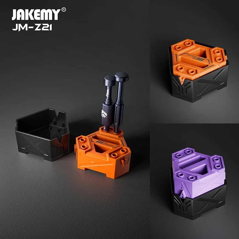 JAKEMY JM-Z21 Multi-Function 360° Rotating Magnetizer Demagnetizer With Storage Box for Screwdriver Bits Fast Magnetization