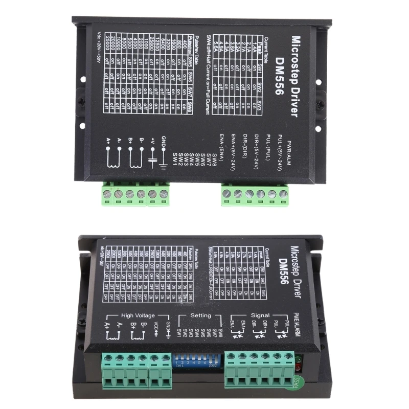 LXAF DM556 Driver 2 Phase Digital Stepper Motor Controller Smooth Movement