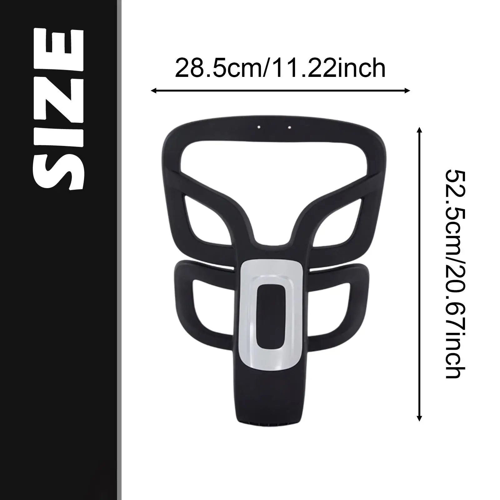 Office Chair Backrest Frame Only,Back Support Frame,Swivel Chair Part Replacement for Desk