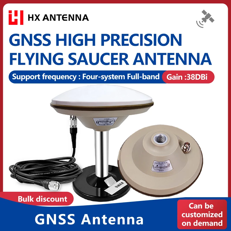 

HONGXIN Full-Band RTK GNSS Antenna, High-Precision Multi-Constellation GPS for Surveying & Mapping, SMA/TNC Connector