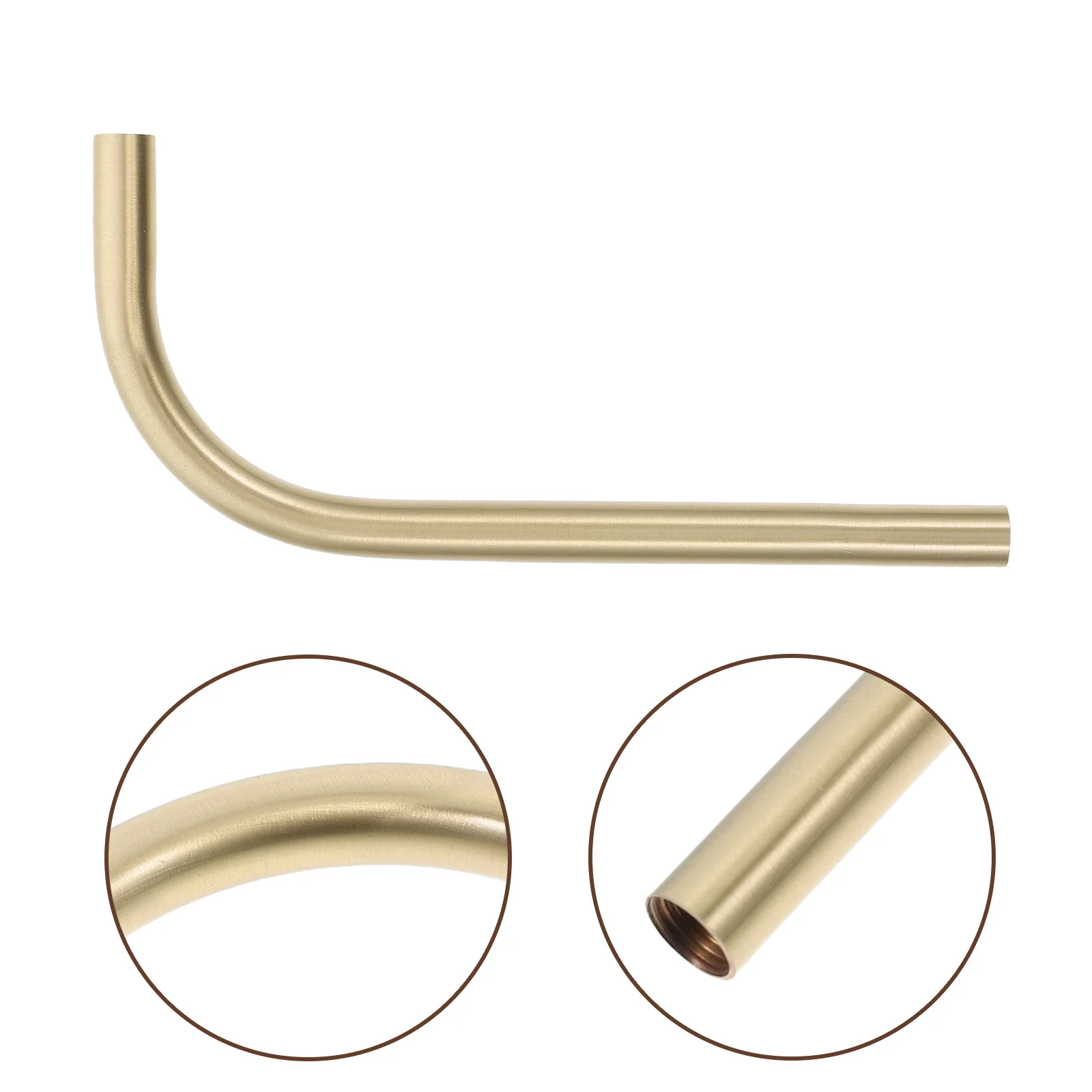 

Bent Lamp Stem Pure Copper Curved Tube for Table Wall Light Fixture Extension Replacement Part DIY Lamp Repair Accessory Metal