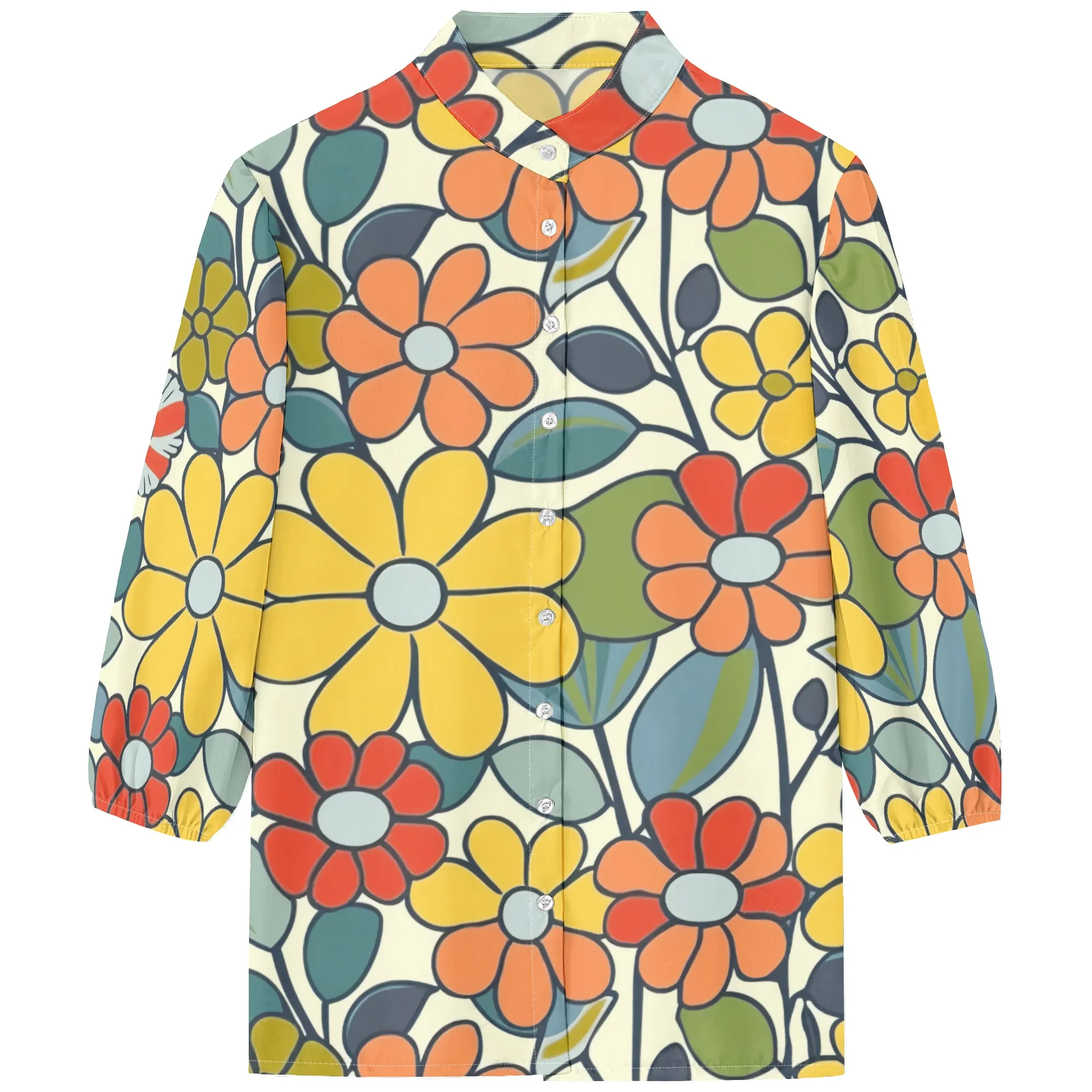 Рисунок 4 - Женские рубашки на пуговицах 60-х