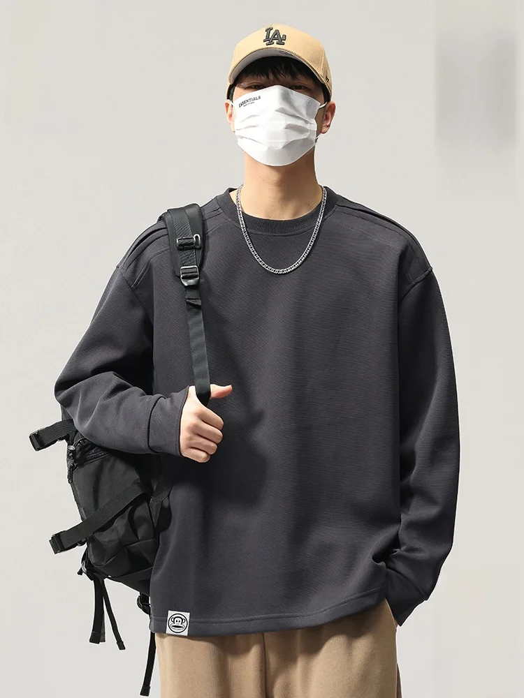 

Мужской свитшот Paul Frank Heavyweight Oversized с круглым вырезом, на флисовой подкладке, с длинными рукавами, для осени и зимы, повседневный, комфортный