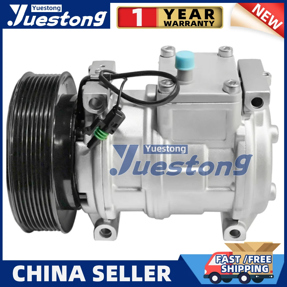 

A/C Compressor For John Deere 10PA17C AH169875 447200-4930 RE46609 447170-9490 TY6764 447100-2381 4472004930 447200-3667