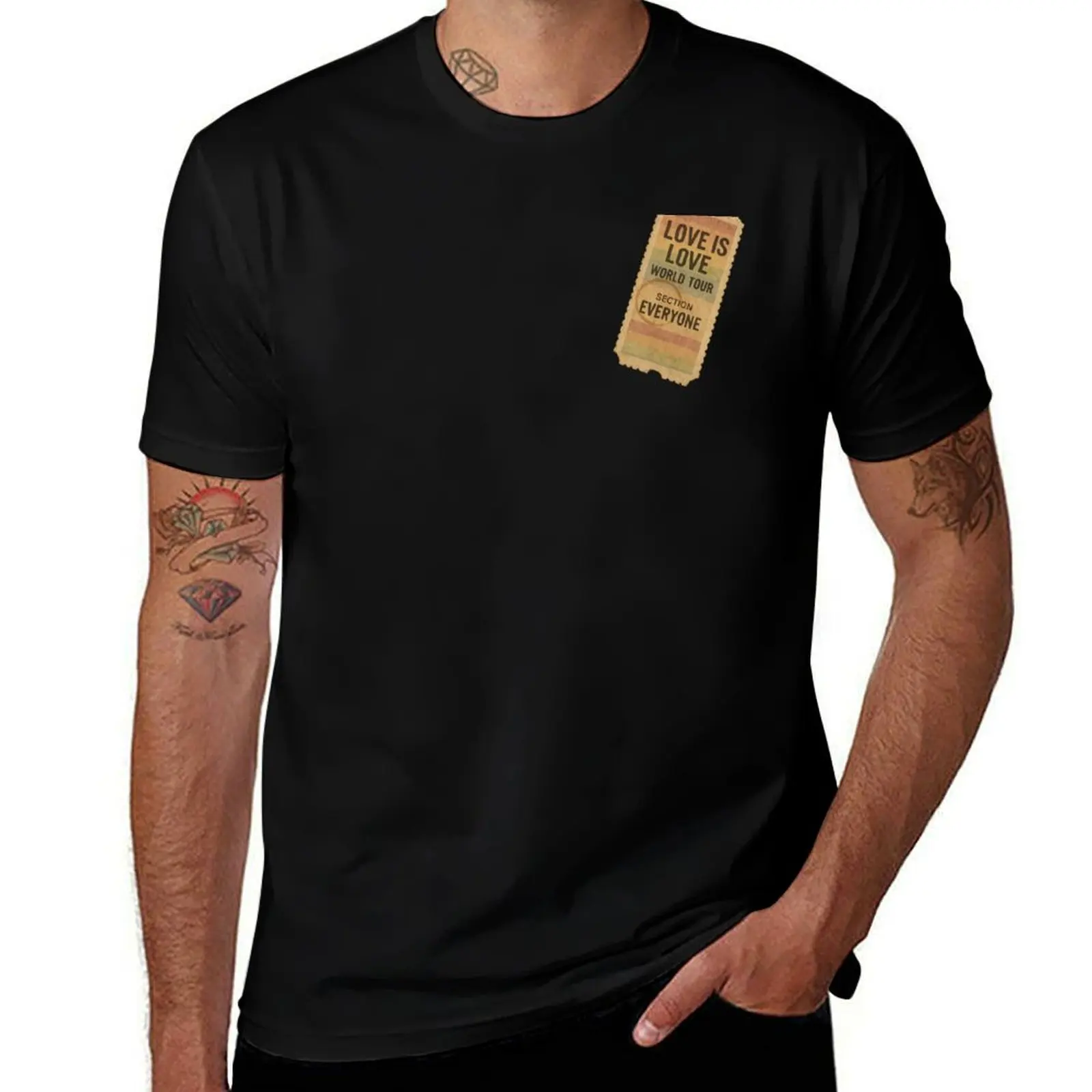 

Love Is Love World Tour Ticket – Section Everyone T-Shirt oversize t-shirts man Louboutins heavy weight t shirts for men