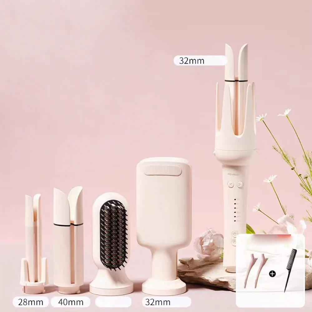 

Ceramic Automatic Hair Curler 5-in-1 Negative Ion Egg Curler Anti-scald Automatic Curling Iron Hair Straightening Comb Hair Care