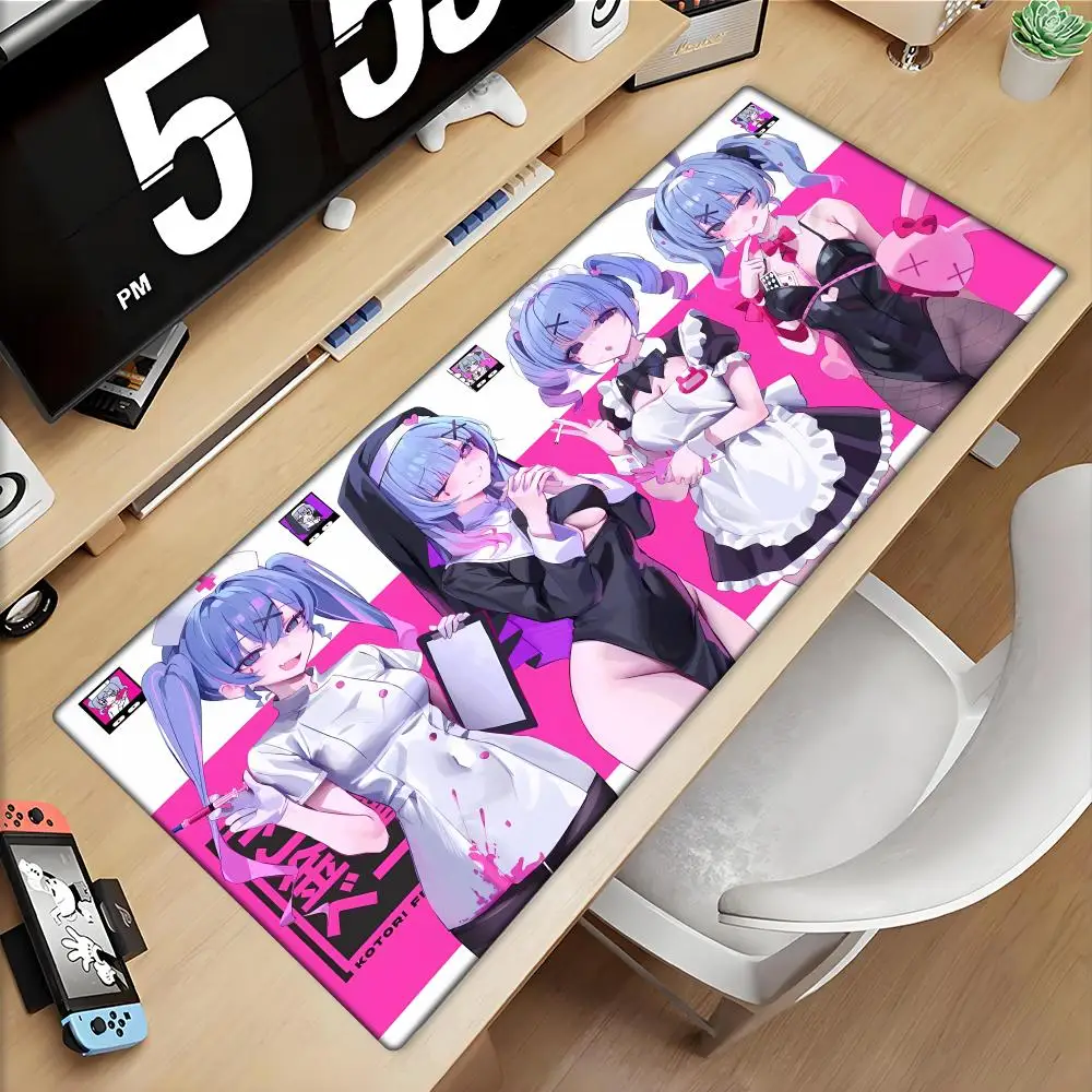 

Nette Kawaii Kaninchen Loch Anti-slip Gummi Maus Pad Miku Große Gamer Decoracion Erweiterte Mause Desktop Matten Mit Schloss ran