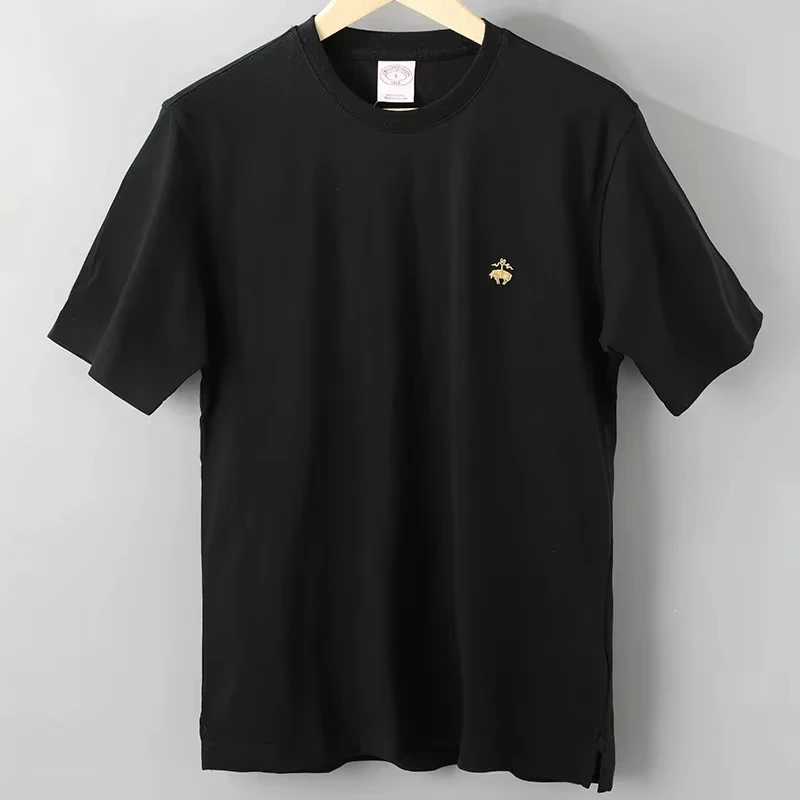 Men T-shirt Brand Short Sleeve Tshirt Clothing Brooks Brothers Designer Tee Women Cotton T Shirt Summer High Quality Top 71240