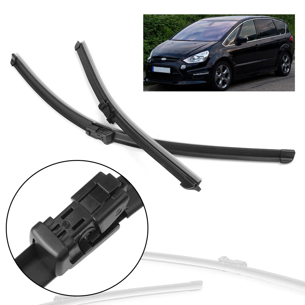 2Pcs Car Front Window Windshield Wiper Blade For Ford S-max Smax 2006 2007 2008 2009 2010 2011 2012 2013 2014