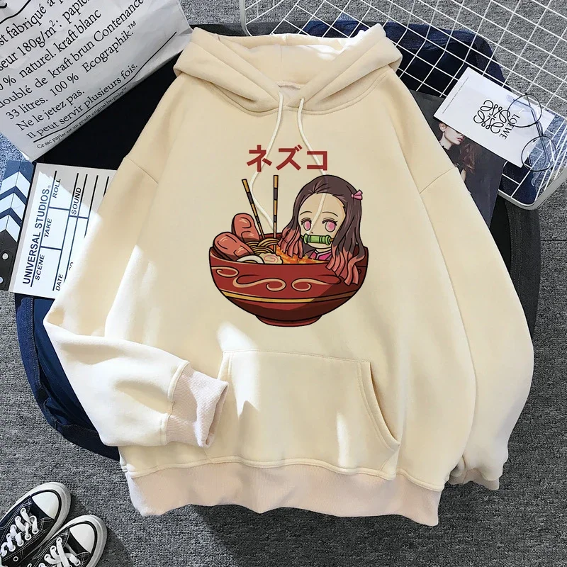 جديد كيميتسو نو يابا البلوز مانغا شيطان القاتل هوديس Harajuku أنيمي اليابانية Kawaii هوديي الكرتون Tanjiro Kamado Nezuko #4