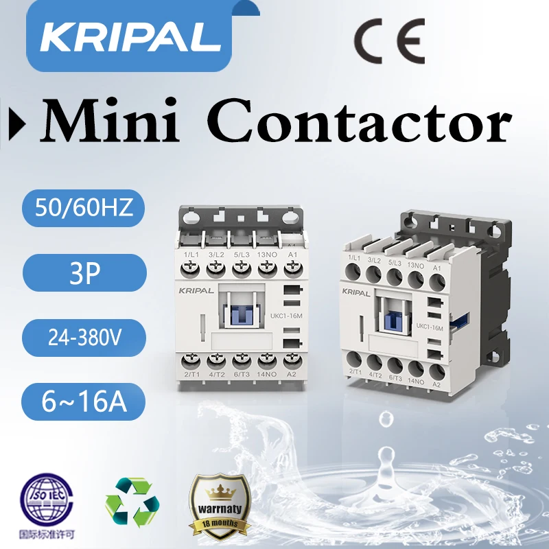 Mini contactor 3P 6A 9A 12A DC Contactor device 24V 48V 110V 220V DIN-Rail Mounting Electrical protection switch  Battery Switch