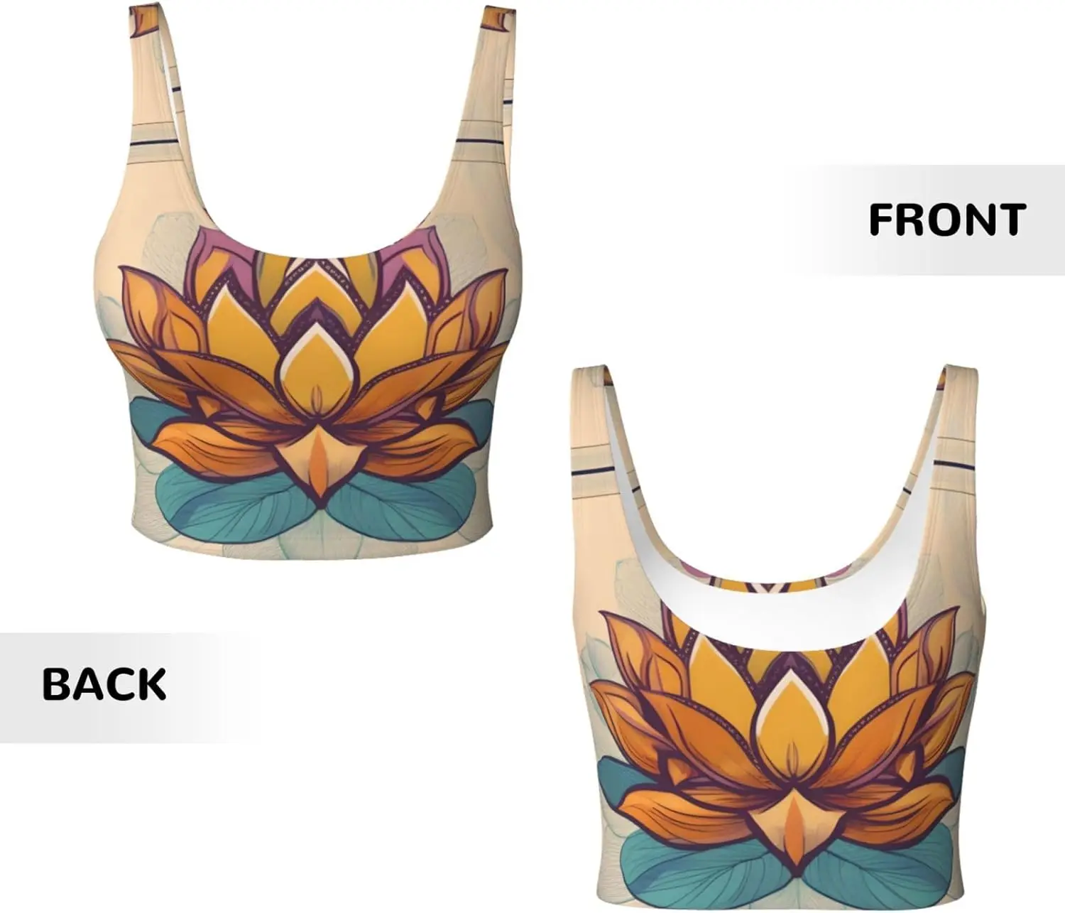 Chaleco deportivo para mujer con estampado de Namaste de flor de loto para yoga, entrenamiento, fitness, informal, sin mangas, para niñas atléticas, negro, pequeño