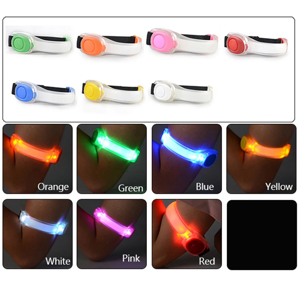 

2pcs Glowing Foot Ring Belt for Running Sports LED Light Armband Luminous Night Wearable Running Belt Flexible Sports for Men