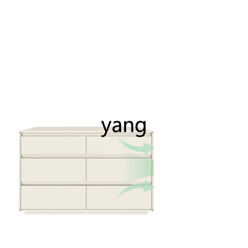 

Yjq oak bed end against the wall large capacity living room storage side cabinet all solid wood bedroom six chest cabinet