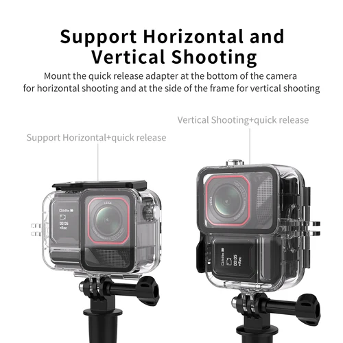 Imagen 2 del producto Funda protectora impermeable para buceo subacuático, carcasa de buceo de 45M para Insta360 Ace Pro 2/Pro, accesorios para cámaras deportivas