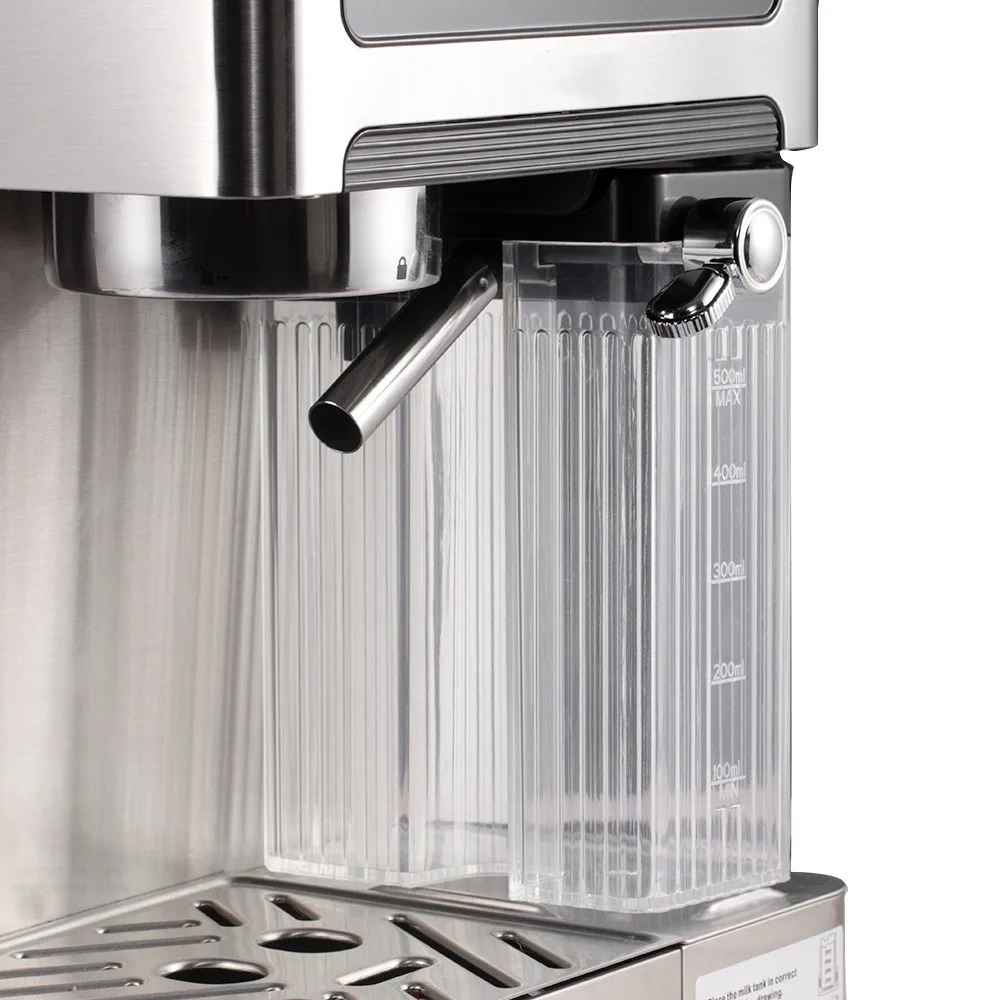 Multi-Function Automatic Coffee Maker with Visual Touch Panel Milk Frother Stainless Steel Housing EU Standard Coffee Machine