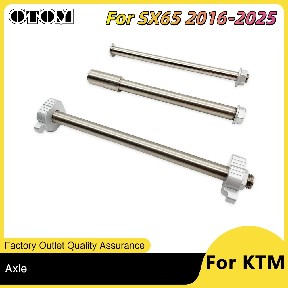 For KTM65 Motorcycle Front Rear Axle Wheel Shaft Swing ARM Axle Block SX HUSQVARNA TC GASGAS MC 2016-2025 Dirt Bike Part