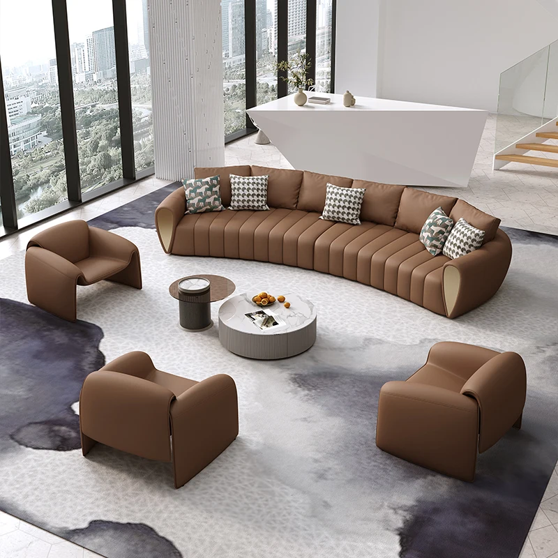 

Designer Reception Living Room Sofa Lounge Modern Leather Vintage Living Room Sofa Italian Adults Divani Soggiorno Furnitures