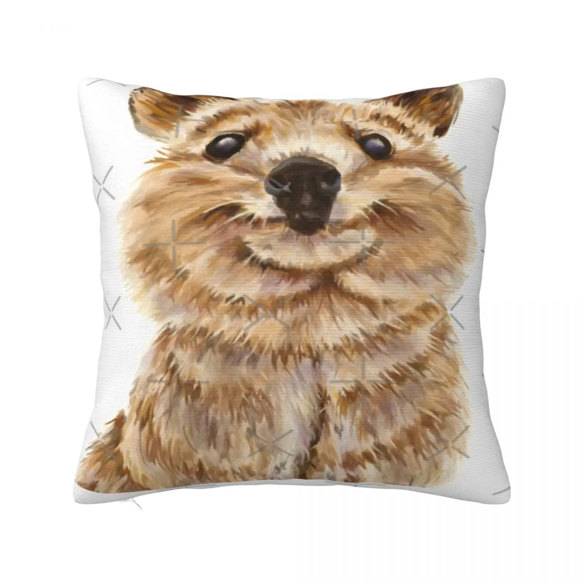 Quokka The Happiest Wildlife On Earth Pillowcase Cushion Modern Zipper Anime Pillow Polyester Cushion Covers Customizable