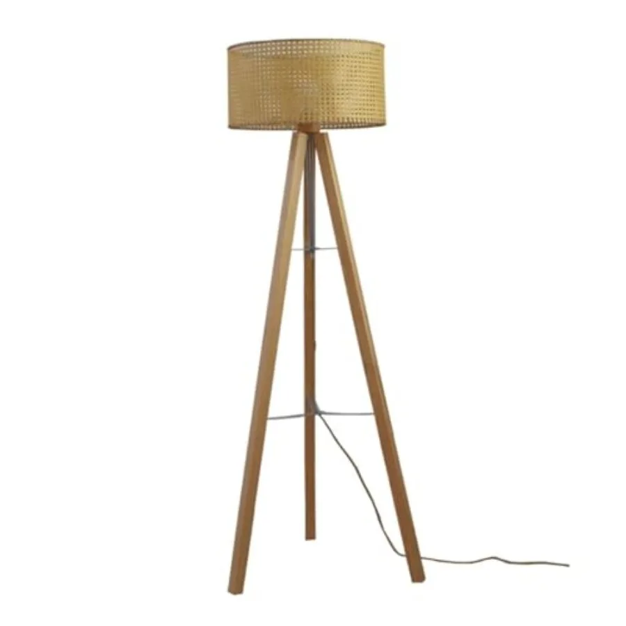 

Standing Lamps Rattan Solid Wood Floor Lamp Nordic Modern Minimalist Living Room Sofa Atmosphere Band Hotel Bedroom Vertical