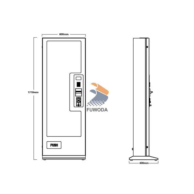 11 Channel Vending Machine Drinks And Snacks Combo 24 Hours Self-service Store For Food And Drinks Snacks Vending Machine for Sa