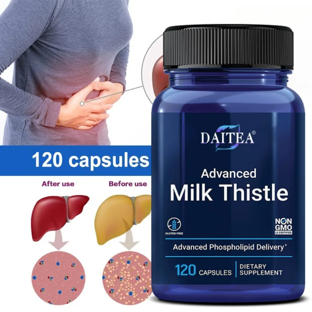 Advanced Milk Thistle, Silymarin, 120 Softgels, Liver Health Supplement for Liver Health & Detox Support with Silymarin, Silybin