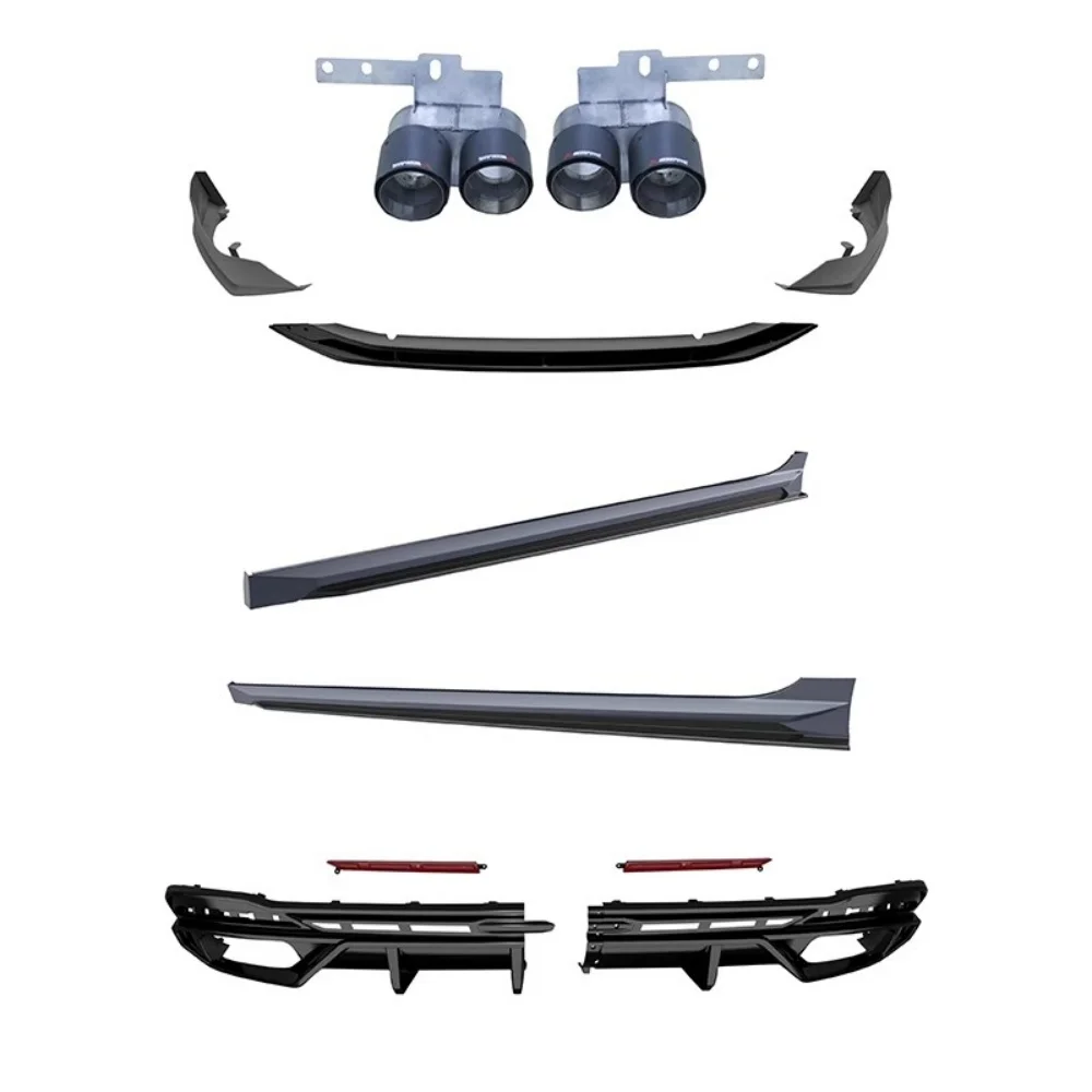

Body Kit for Audi A4 S4 2020-2022 modified New style Surround Front lip Rear lip Side skirt Tail throat Car Accessories