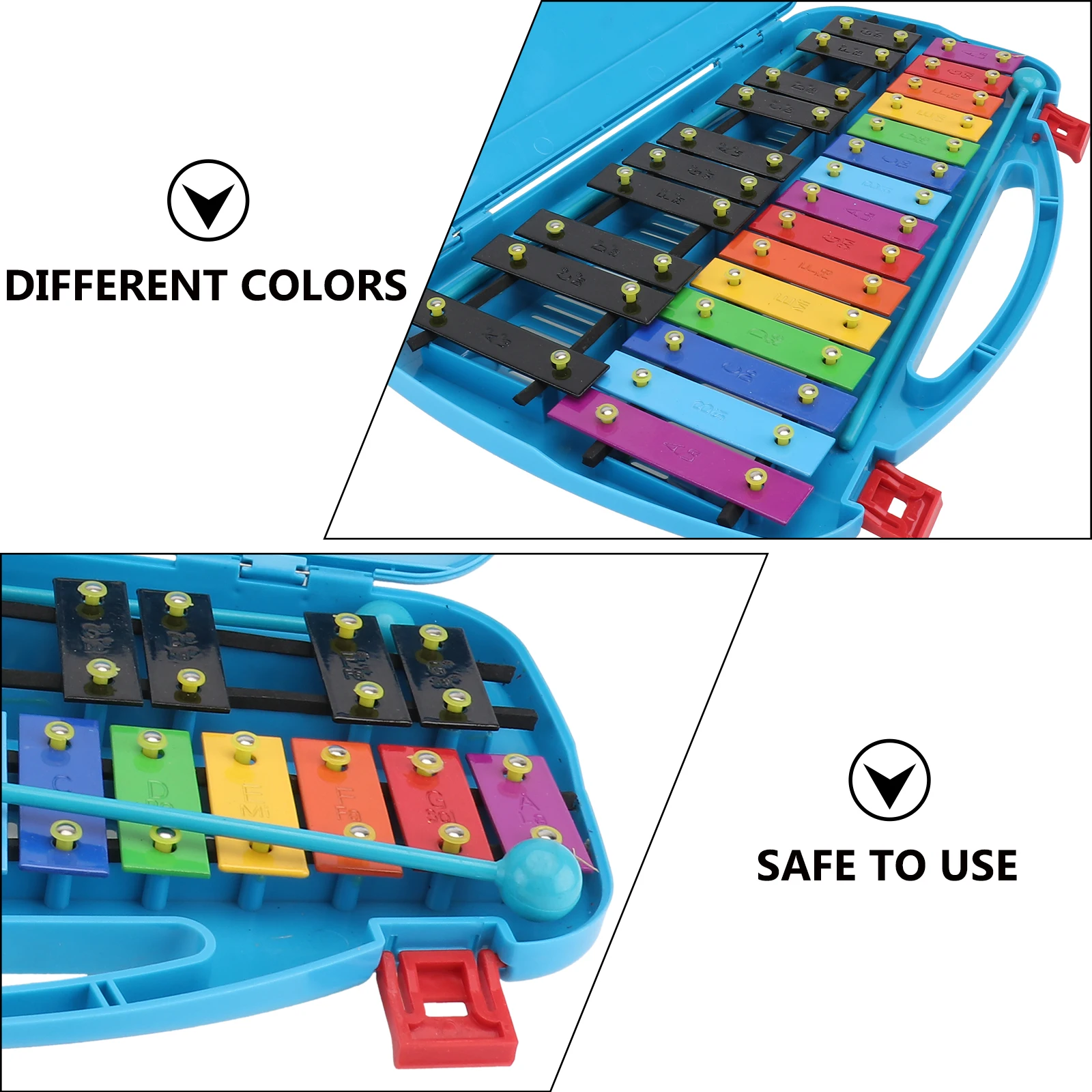 

Aluminum Toddle Percussion Kids Children Early Education Instruments with 25-Note Toy Metal