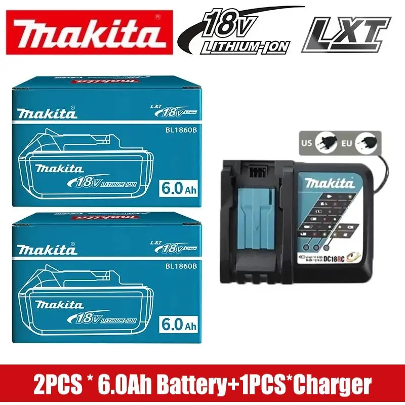 

100% Оригинальный литиевый аккумулятор Makita 18В 6Ач для замены батарей Makita BL1840 BL1830B BL1850B BL1850 BL1860 BL1815