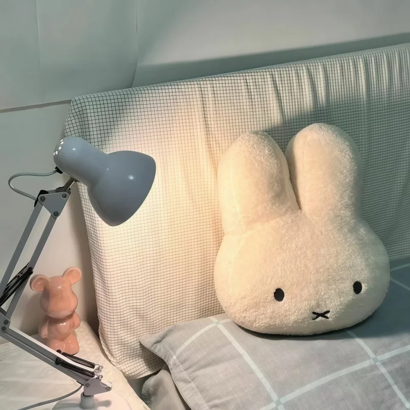 Miffy-almohada de felpa bonita y Adorable, muñeco de juguete suave, almohada de tela para sofá para dormir, regalo perfecto para niñas en su cumpleaños