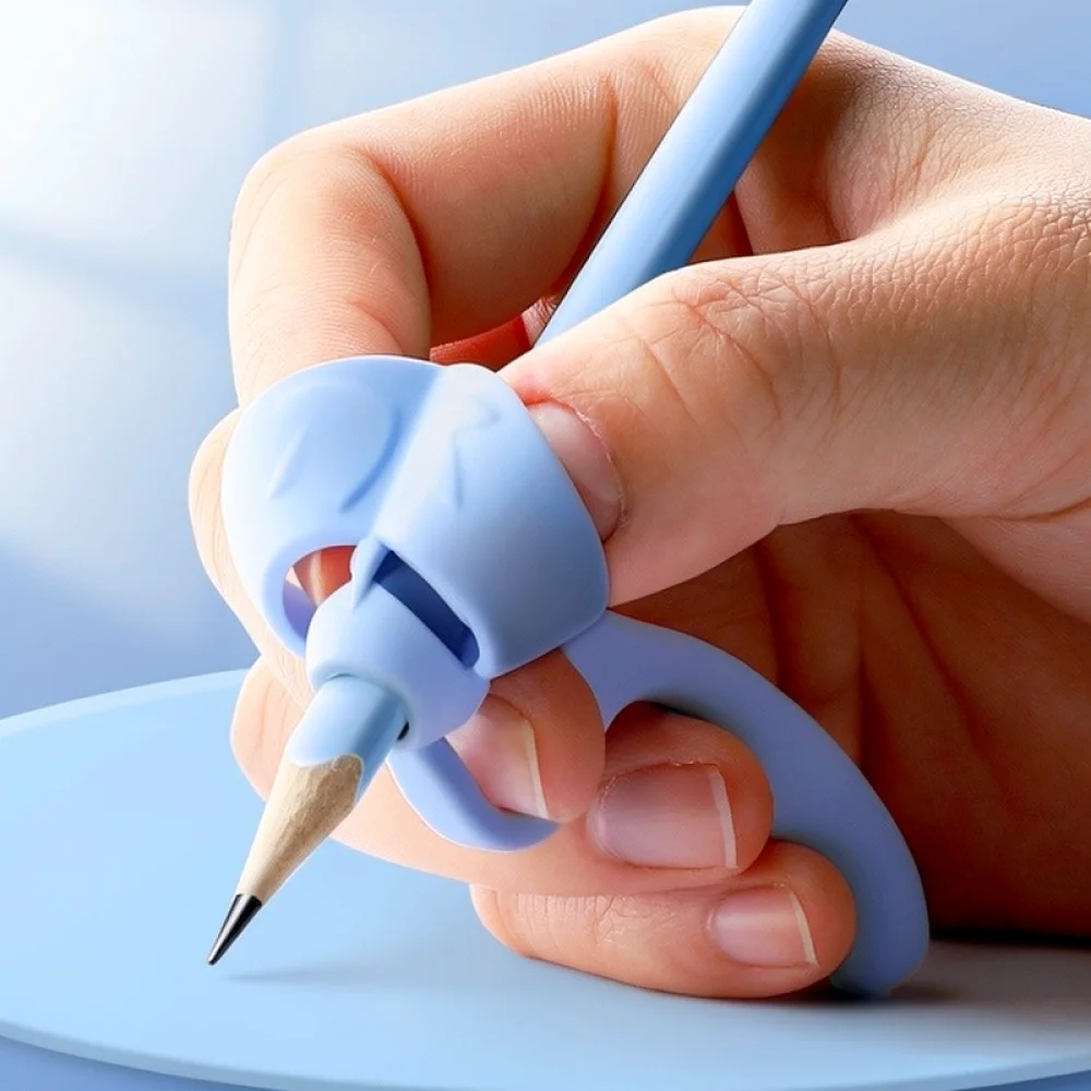 Silicone Pencil Grip Corrector For Kids Writing Aid Ergonomic Pen Holder Training Tool Handwriting Posture Correction Device