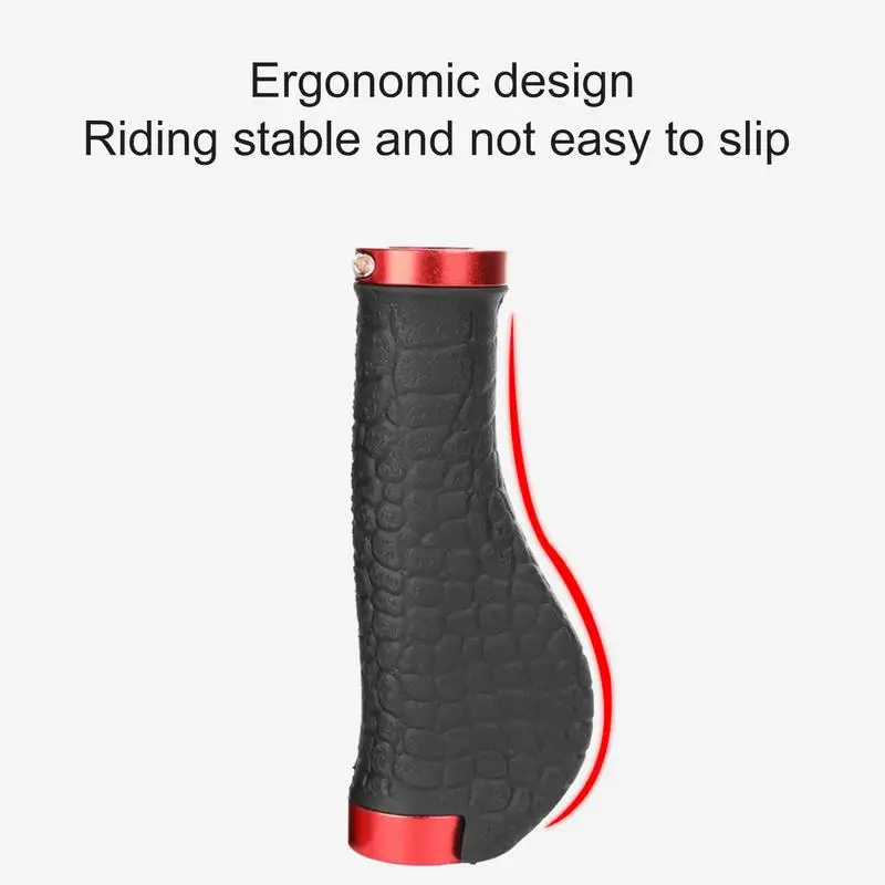 Handlebar Grips Cruiser Rubber Cycle Grip Hand Grip Comfortable Ergonomic Single Lock On Handle Bar Replacement Cycle Grips Anti