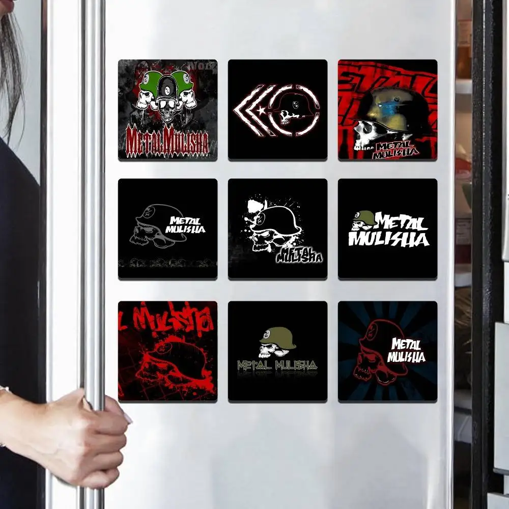 M-Metal M-Mulisha PVC Refrigerator Magnets Heat Transfer Printing Fridge Sticker for Home Kitchen Decor