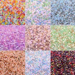 4mm 200pcs/bag Mixed-color Bicone Crystal Glass Beads Loose Spacer Beads Austria Faceted Crystal Beads For Jewelry Making DIY