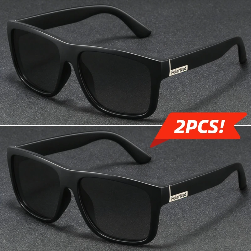 Fashion Polarized Sunglasses Men Women Square Cycling Goggles Driving Fishing Luxury Brand Designer Sun Glasses Eyewear UV400