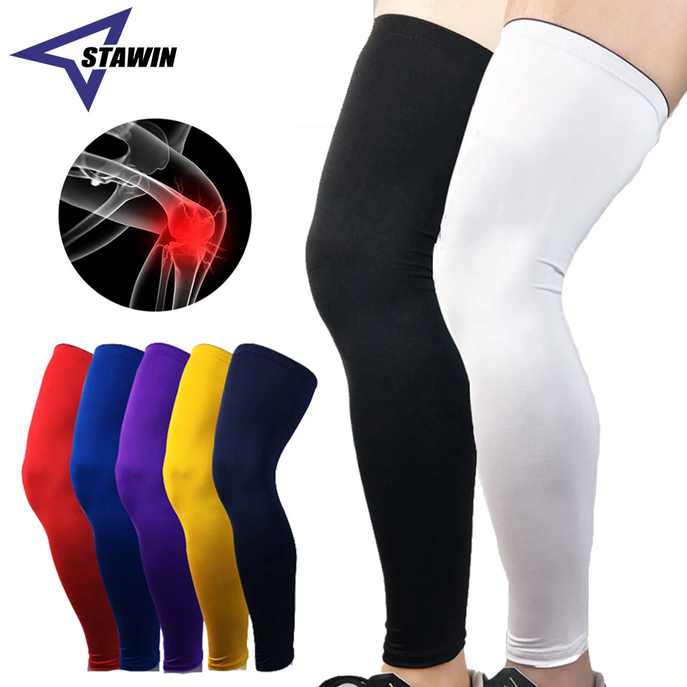 1 stück Sport Knie Protector Brace Strap Atmungsaktiv ANTI-UV-Außen Radfahren Bein Hülse Basketball Bein Hülse Knie Unterstützung Pads