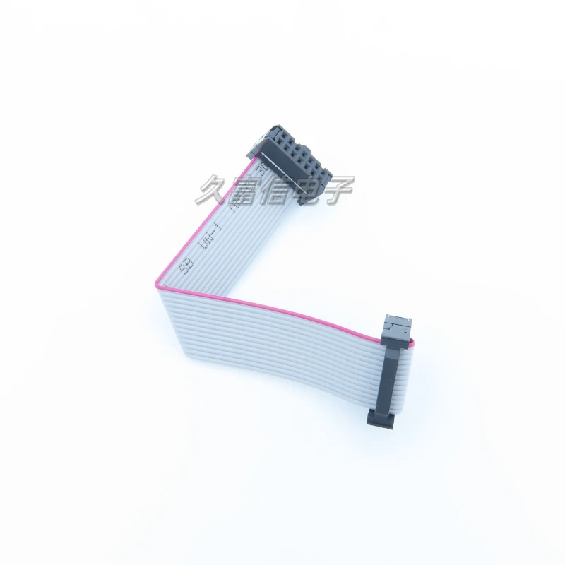 1 SZT. FC-14P Szary Płaski Kabel Danych Ribbon Raster 2,54 mm 2 * 7 Pin 50 cm 80 cm 1 m 2 m Płaski Kabel Połączeniowy Kabel do Pobierania JTAG