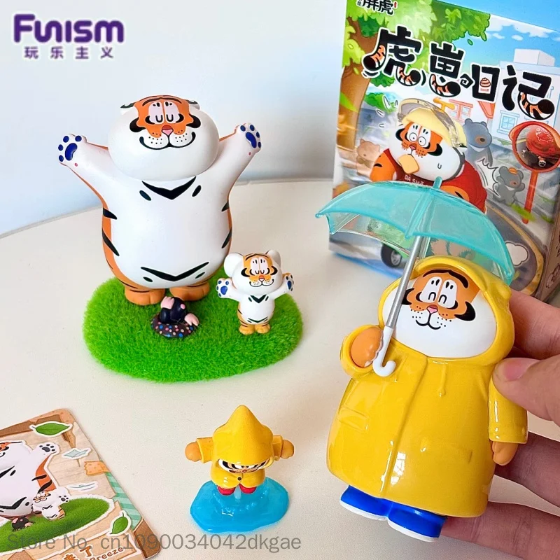 Neu: „Ich bin nicht fett“ Tiger Tigerjunge Tagebuch-Serie Blindbox Mystery Box Anime-Figur Sammlerstück Puppe Schreibtisch-Ornament Geburtstagsgeschenk