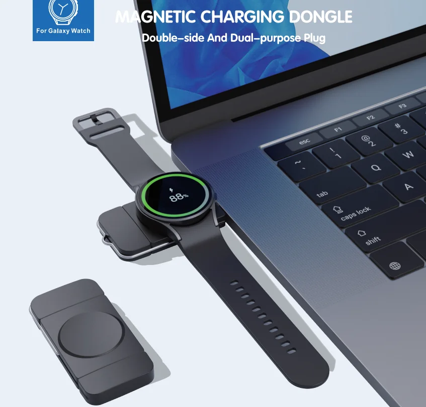 Watch Wireless Charger for Galaxy Watch 7 6 5 4 3 Active1/2   Type C/A dual interfast Fast Charging Dock Station