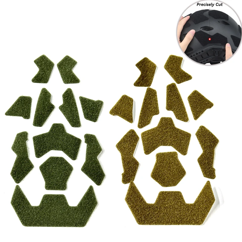11Pcs Super High Cut Tactical FAST Helmet Magic Helmet Patches Hook Loop Fastener Sticky Helmet Accessories