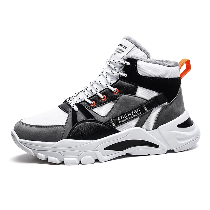 

Men's motorcycle shoes, trendy high top board shoes