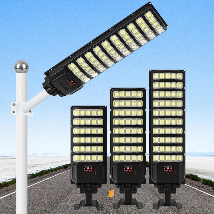 Support L/C Pay Gaocheng Integrated Road Lamp ABS 600w 800w 1000w Outdoor All in One LED Solar Street Light