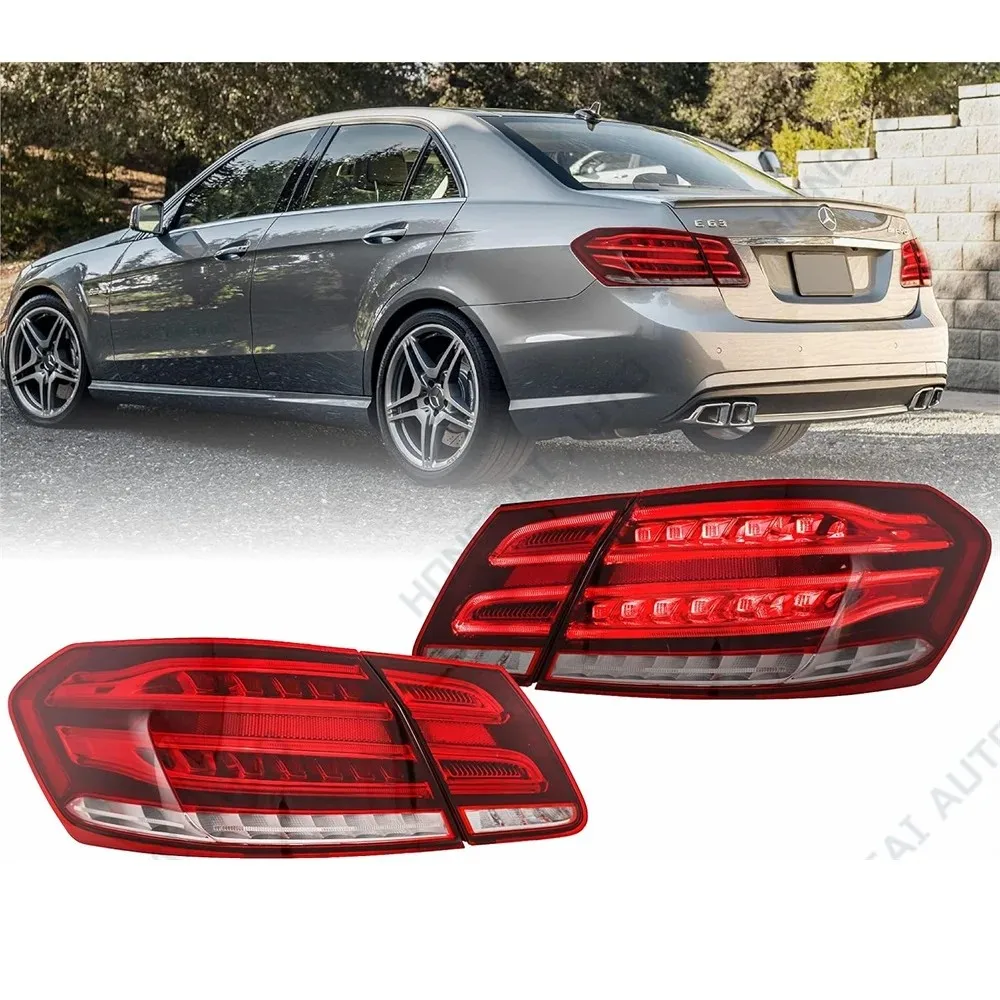 Pair LED Taillights For Mercedes-Benz E-Class W212 E250 E350 E400 E550 2014-2015 Taillamp Rear Lamp Brake Fog Turn Signal Light