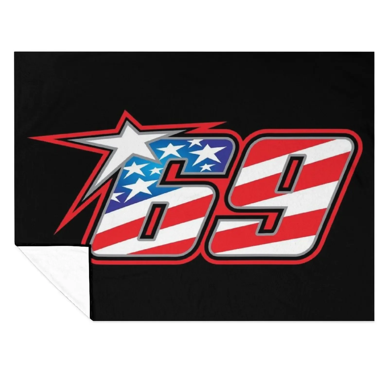 

Nicky Hayden Number 69 Throw Blanket Sofas Furry Soft Big Summer Beddings Blankets
