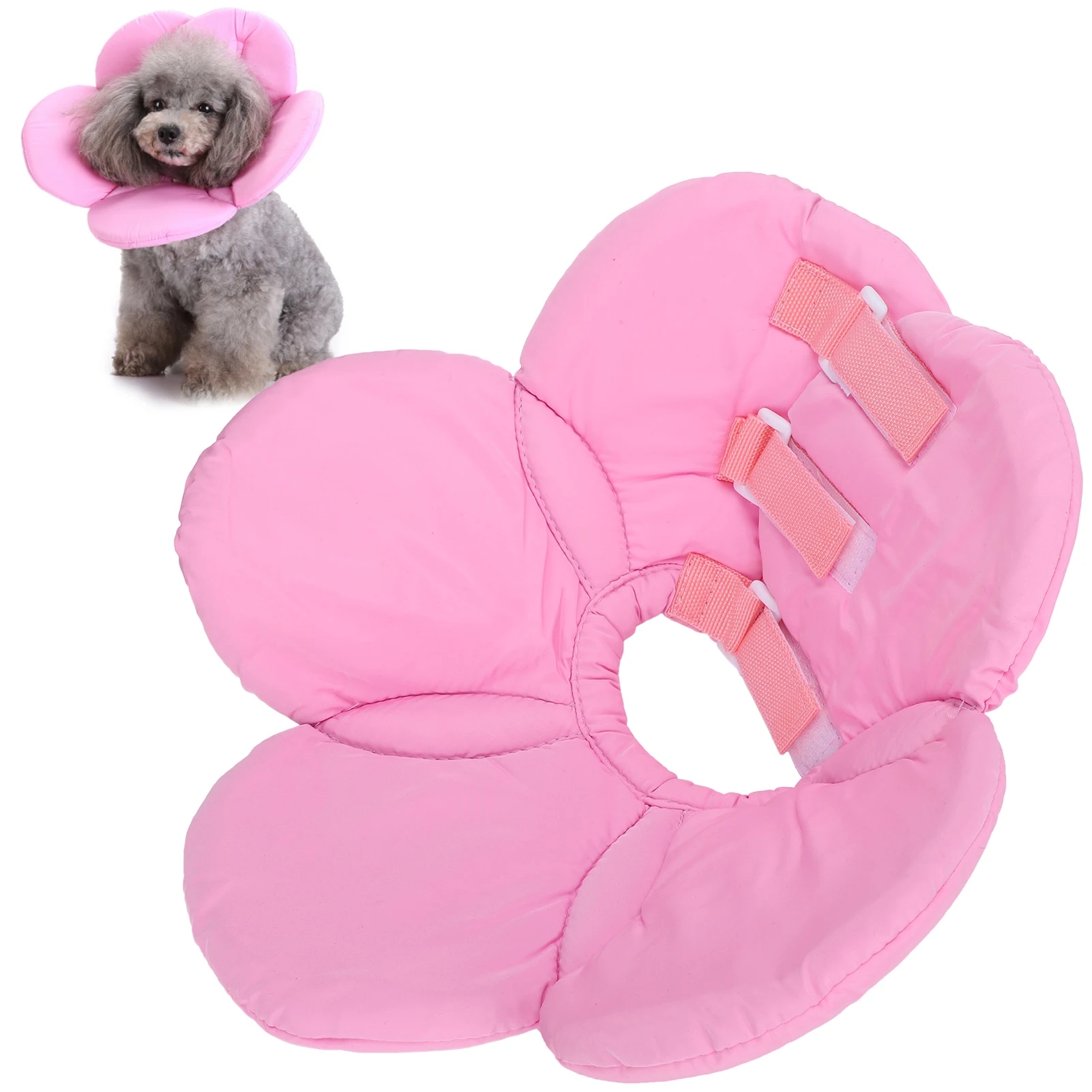 Flower Shape Dog Protective Collar Adjustable Pet Soft Wound Recovery Neck Collar