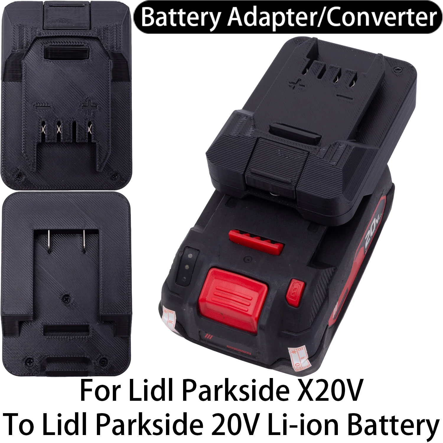 

Battery Adapter For Lidl Parkside X20V Li-ion Tool To Lidl Parkside 20V Li-ion Battery Adapter Converter Power Tool Accessory