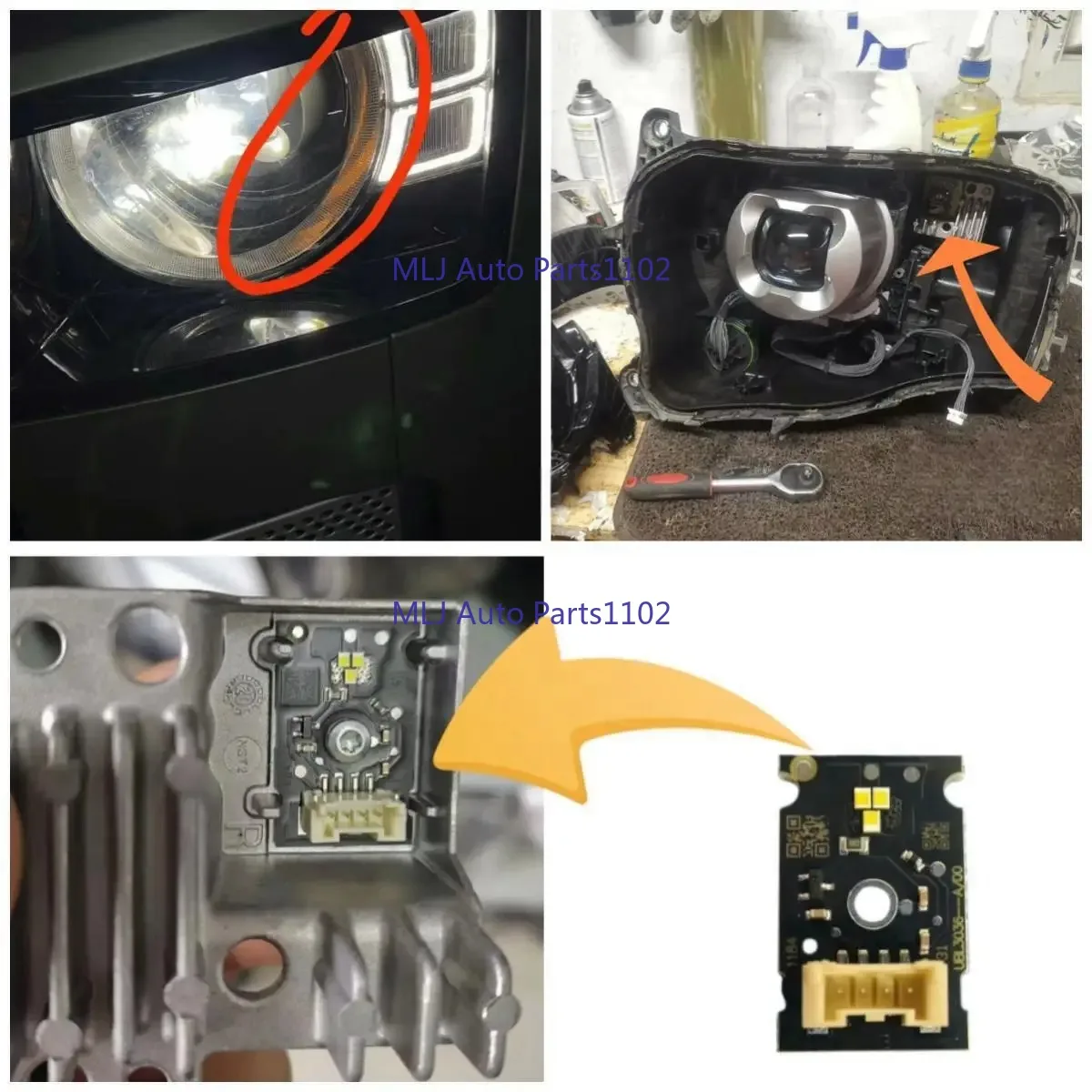 for 2020 2021 2022 Land Rover Defender 10X White Daytime Running Light Boards LED Headlight DRL CML-G5M3 5120-1 - Image 3