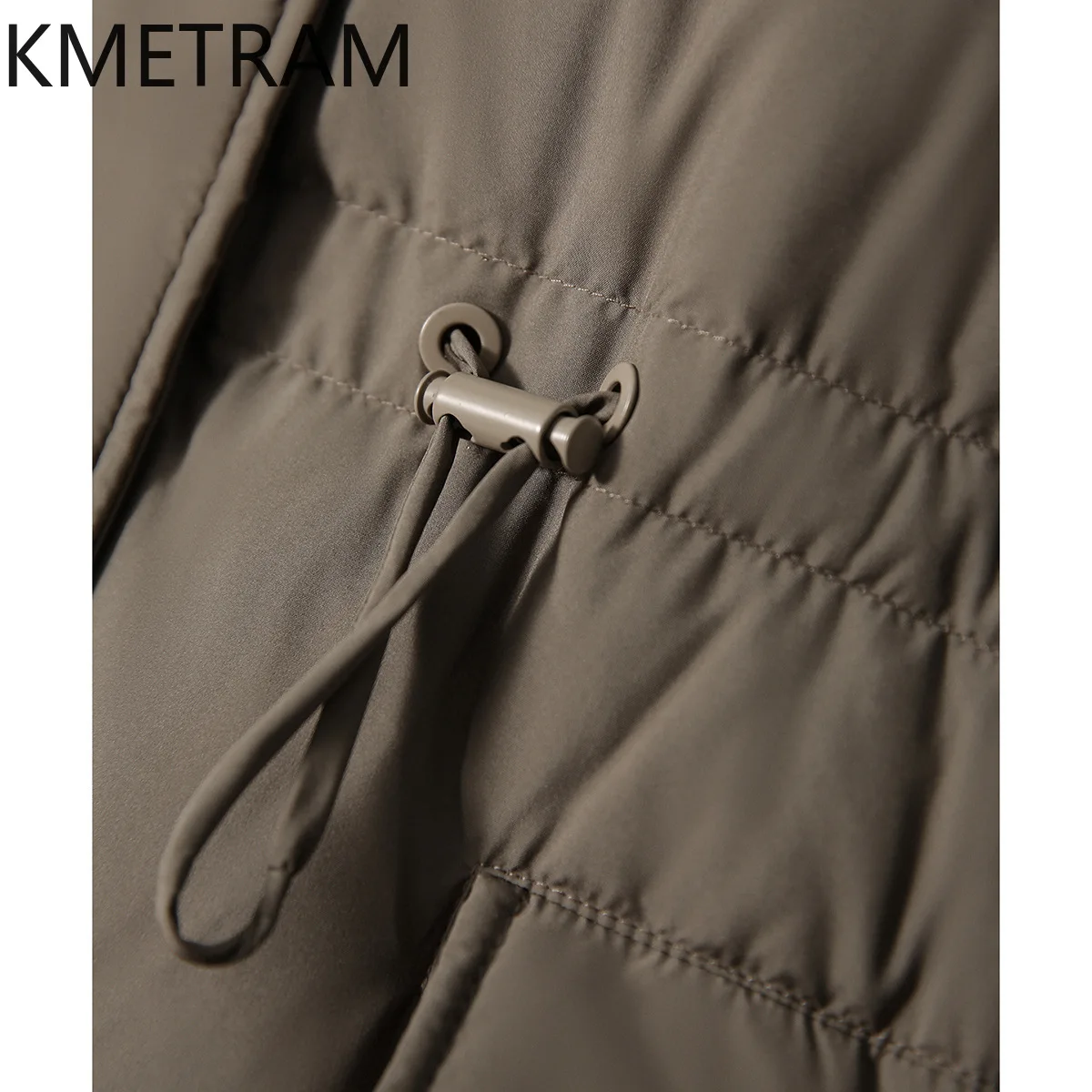 KMETRAM Big Fox Collar Parka Down Jacket New in capispalla giacche imbottite di alta qualità abbigliamento invernale donna 2024 muslimatex