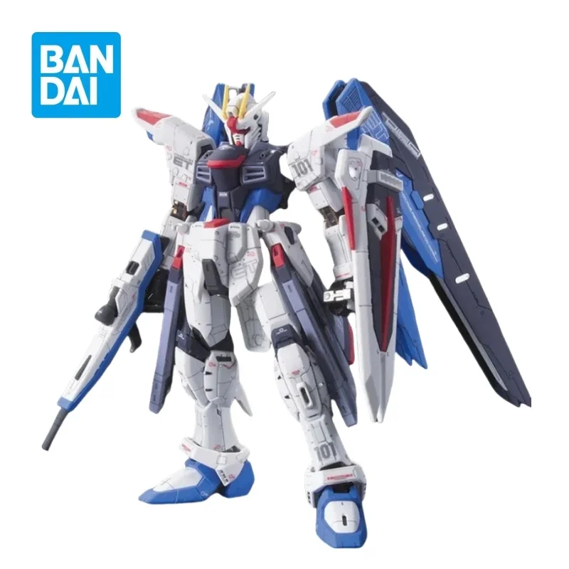 

Genuine Bandai Anime FREEDOM GUNDAM RG 1/144 ZGMF-X10A Assembled Model Toy Movable Doll Gift Collection Decoration for Children