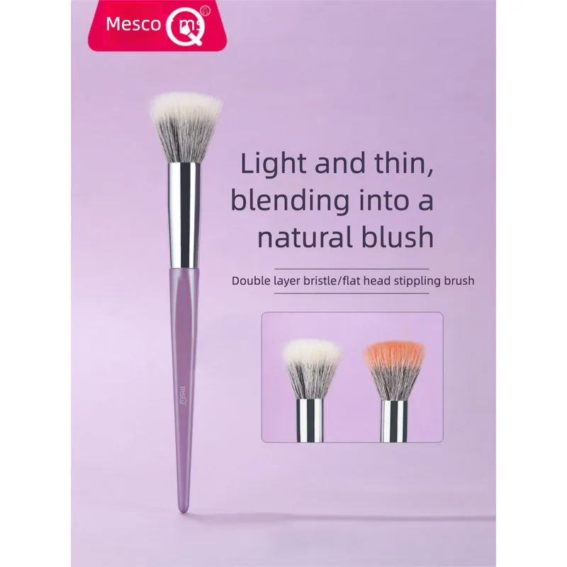 MSQ Large-sized Pointillism Brush, Blush Brush, Highlighter Brush, Contouring Brush, Setting Powder And Loose Powder Makeup